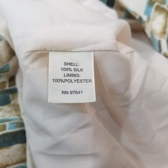 J. Jill Silk-Lined Geometric 3/4 Sleeve Jacket – Size Small - Picture 7 of 8